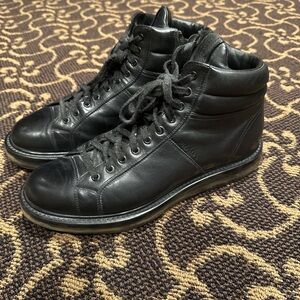 Prada Black Leather Men's Boots